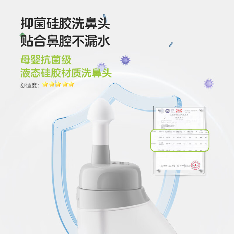 小象舒比洗鼻器成人儿童鼻炎家用鼻腔冲洗器医用手动洗鼻壶洗鼻盐生理盐水 【缓解鼻炎-囤货装】洗鼻器+60袋洗鼻剂