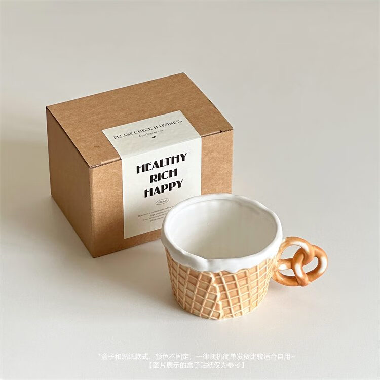 ins小众创意礼物华夫饼干氛围感餐具耐高温陶瓷早餐盘咖啡杯水杯