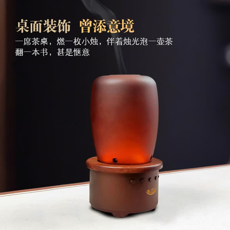 香约中式复古蓝牙音箱烛台造型小祥云盘香熏摆件音响古典音乐播放机器