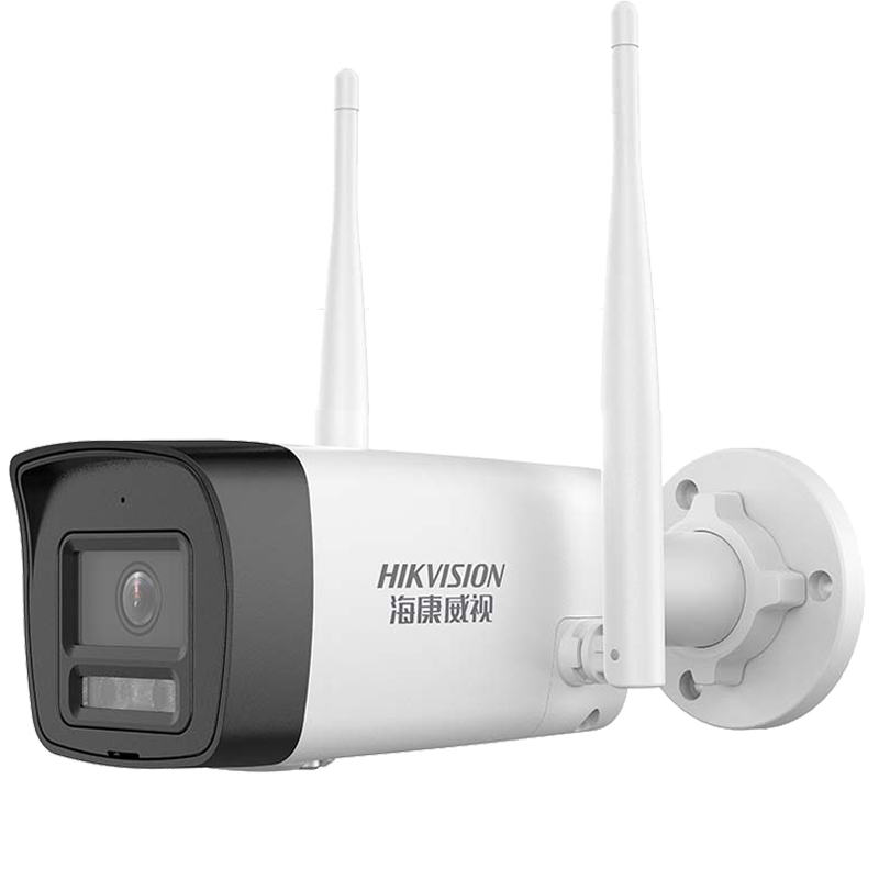 ?？低暎℉IKVISION）無線監(jiān)控攝像頭室內外家用全景2K高清全彩夜視家庭wifi網絡云臺攝像機戶外探頭手機遠程監(jiān)控器設備 【400萬無線槍機】DS-IPC-K64H-LWT 官方標配