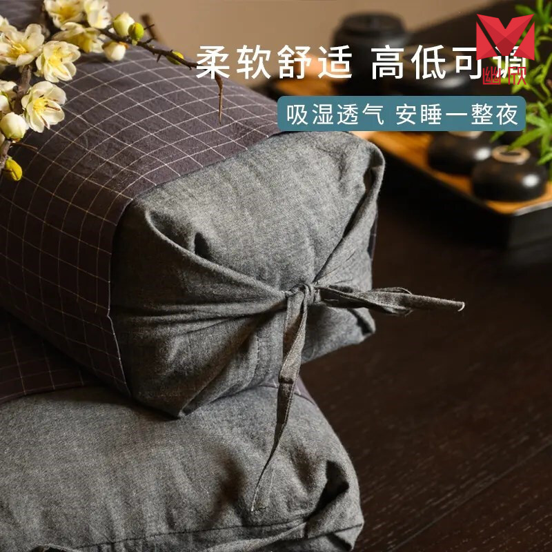 懷菊花蕎麥枕 懷府街懷菊花甜蕎麥單人枕睡眠高低可調(diào)拆洗清涼頭部睡頸椎 單個