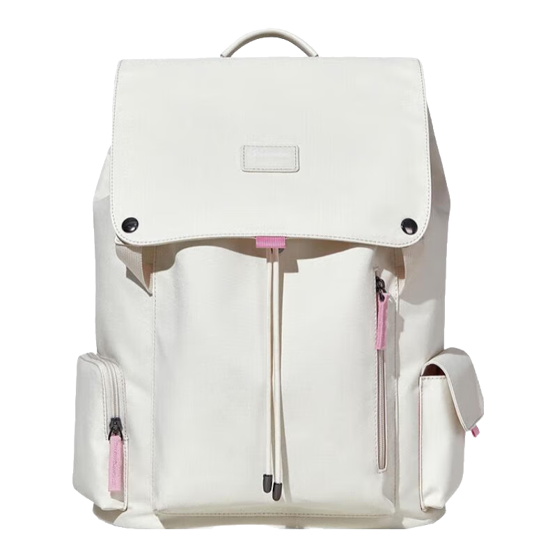 波斯丹頓(BOSTANTEN)男士雙肩包學(xué)生書(shū)包潮流出差旅游背包大容量筆記本電腦包女 奶油黃-可放16英寸以?xún)入娔X