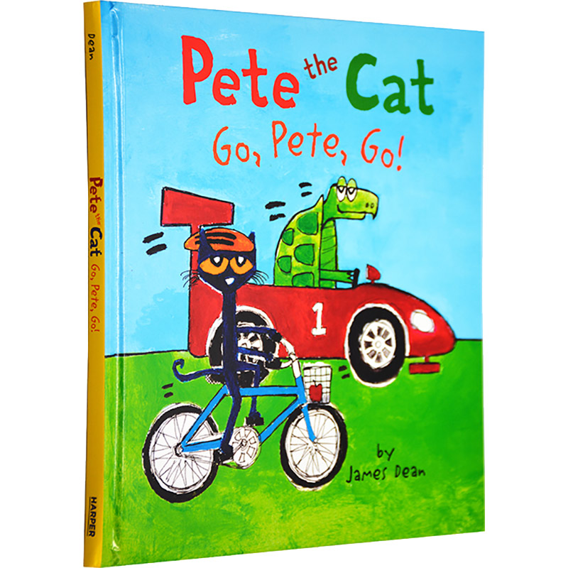 英文原版绘本 皮特猫系列 pete the cat go,pete,go 出发!