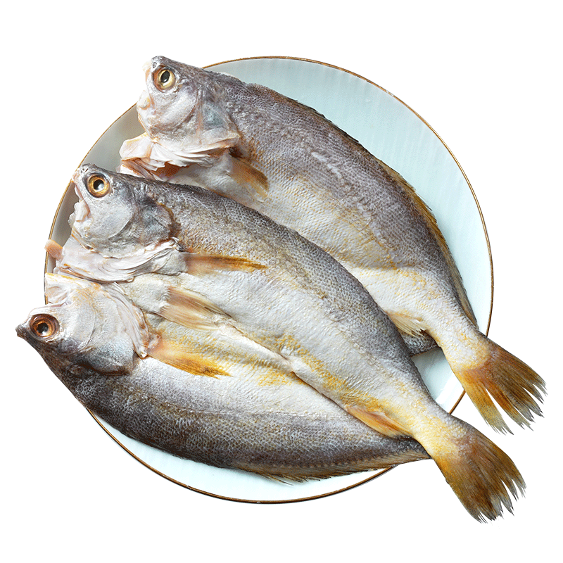 黄小渔 南美海捕黄鱼鲞450g/2-3条三去大黄鱼黄花鱼生鲜烧烤鱼类 