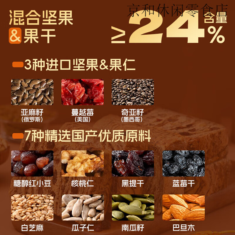 光合力量爆料千層厚切吐司奇亞籽堅果全麥面包早餐代餐零食品 【1箱】爆料千層吐司 80g*7袋