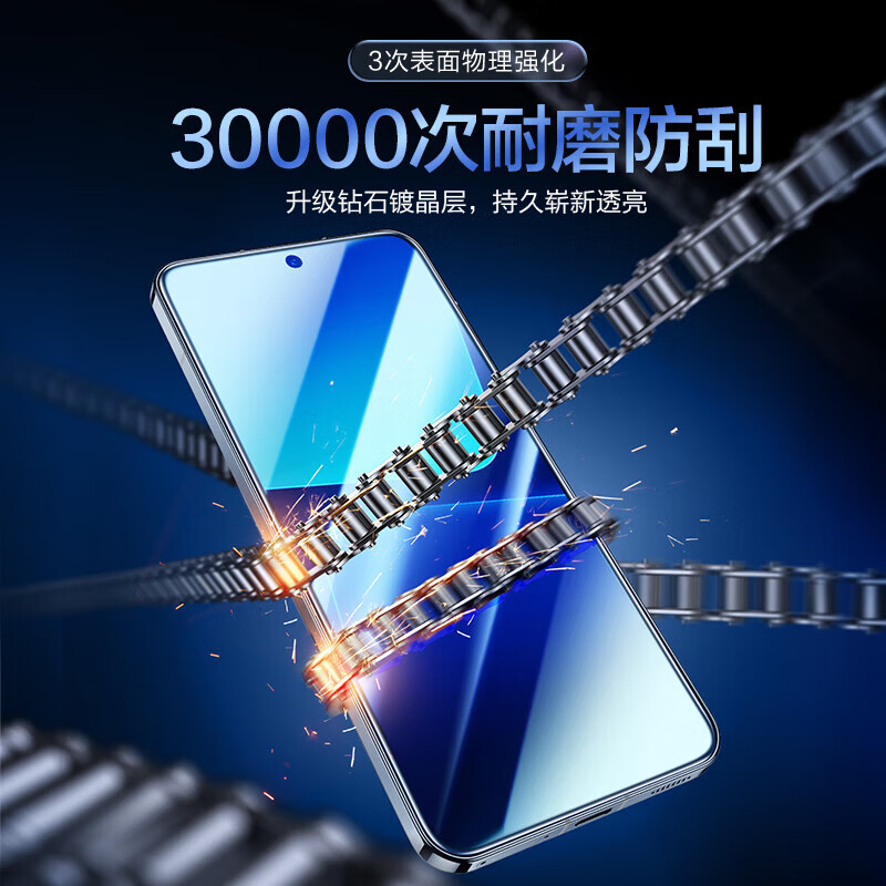 小寸心华为优畅享50钢化膜华为优畅享50Plus保护膜华为优畅享30E高清防爆防指纹手机膜抗蓝光贴膜 华为优畅享50高清1片