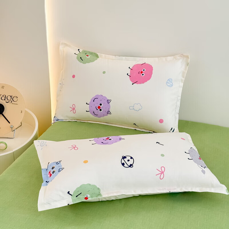 软贝小清新被套单人床单款宿舍三件套四季通用被罩四件套 糯米团 床单款 2.0m四件套(被套200*230cm