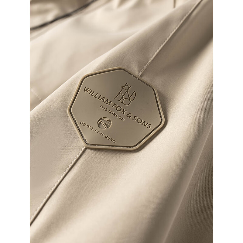 William fox&sons新型三防定制户外面料人体工学立体裁剪机能轻户外仿冲锋夹克男潮 米色 XL /52