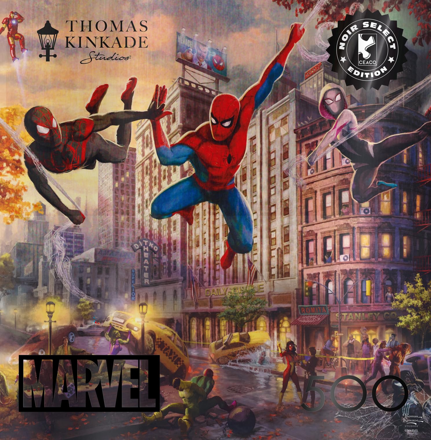 Ceaco 漫威蜘蛛侠主题500片拼图 成人高难度益智游戏