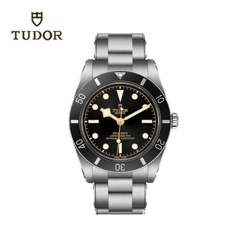 帝舵（TUDOR）碧湾 瑞士手表 钢带黑盘 机械男表 37mm M79000n-0001