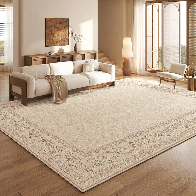 布迪思 地毯客厅地毯卧室茶几沙发毯可定制北欧简约现代满铺加厚防滑垫 闲庭漫步 140*200cm小客厅