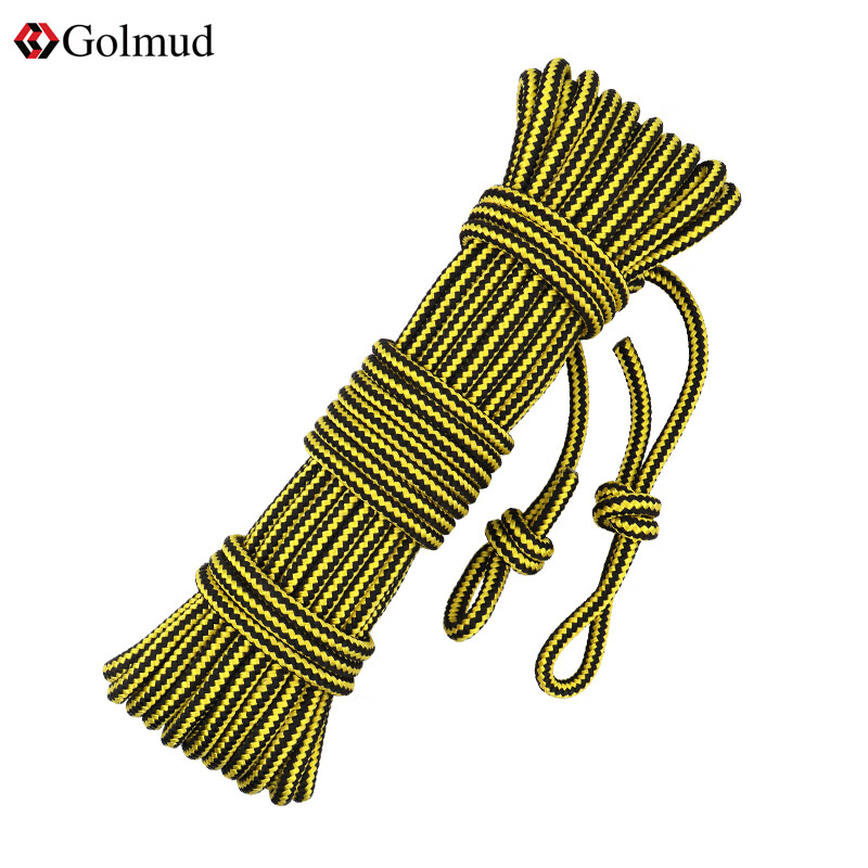 哥尔姆安全绳攀岩绳登山绳装备绳索帐篷固定绳徒步保护绳 9mm黄色5米