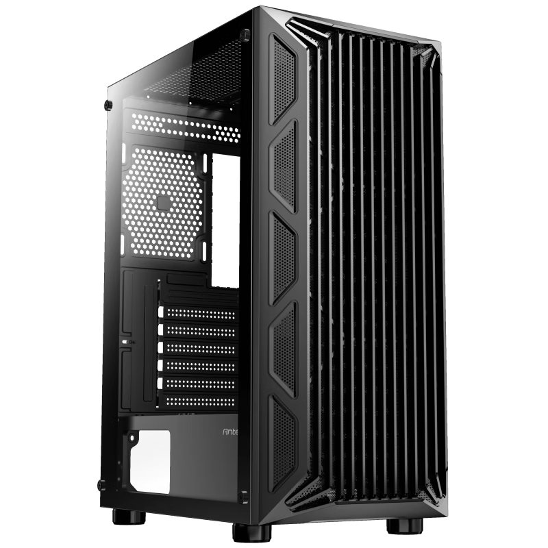 安钛克/ax61 玻璃侧透/游戏机箱/强力散热 ax82黑色侧透机箱