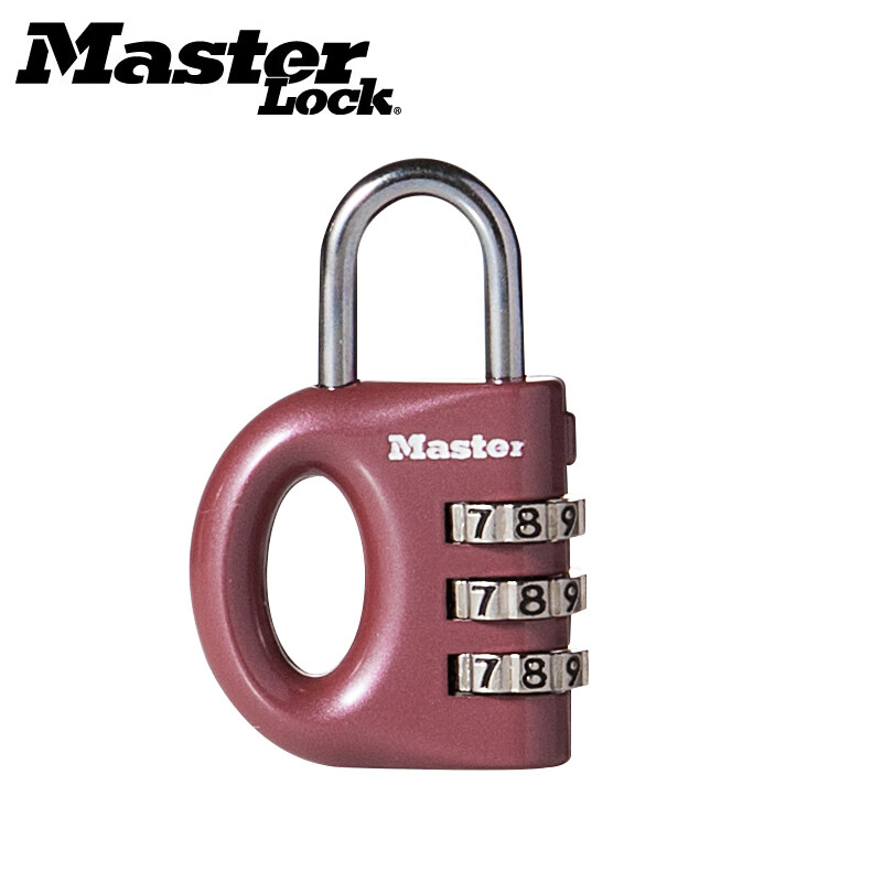 瑪斯特（Master Lock）密碼鎖小型迷你掛鎖健身房更衣柜行李箱拉桿箱鎖學(xué)生鎖D 633MCND紅色