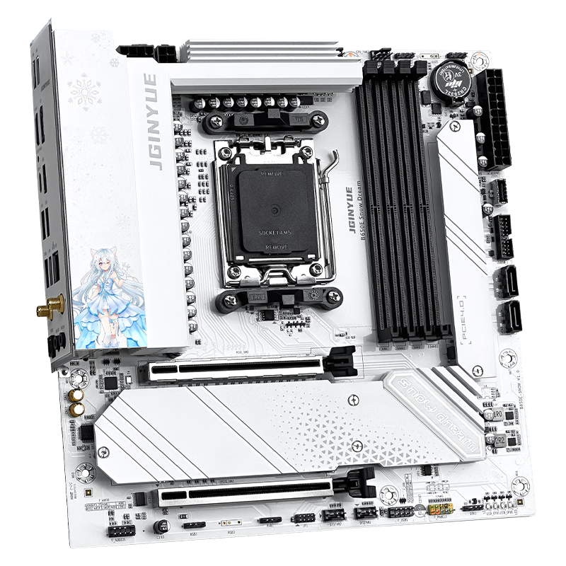 精粤 B650E SNOW DREAM DDR5 图 5