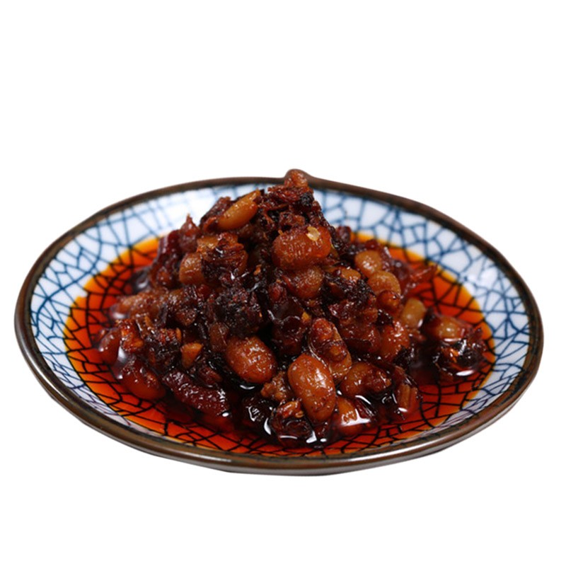 乾源香豆豉镇安豆酱拌饭酱下饭菜农家自制 肉沫豆豉陕西美食特产 400g