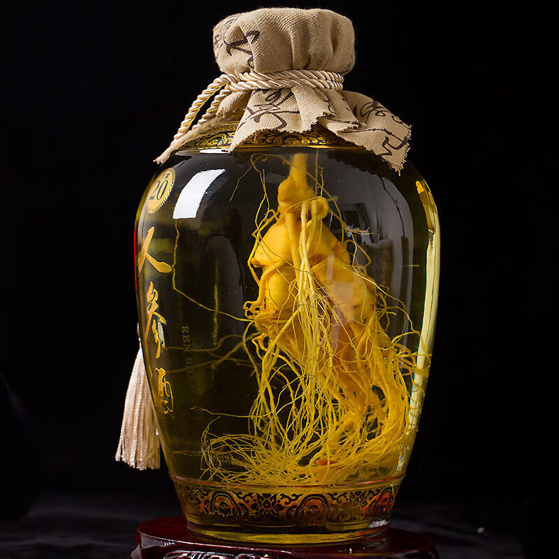 同福皖贡宣五斤玻璃坛礼盒装人参酒枸杞酒52度2500毫升人参枸杞酒顺丰包邮 52度 2500mL 1坛 五斤人参枸杞酒【礼盒装】