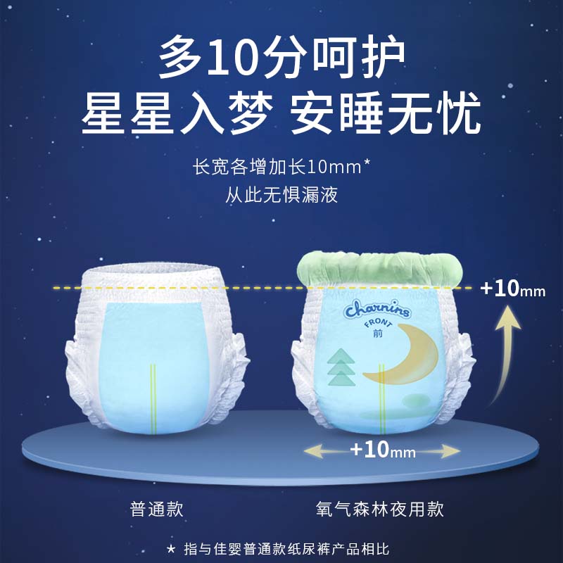 佳婴 氧气森林安睡裤超薄婴儿尿不湿宝宝拉拉裤透气弱酸亲肤成长裤 安睡裤XXL码60片