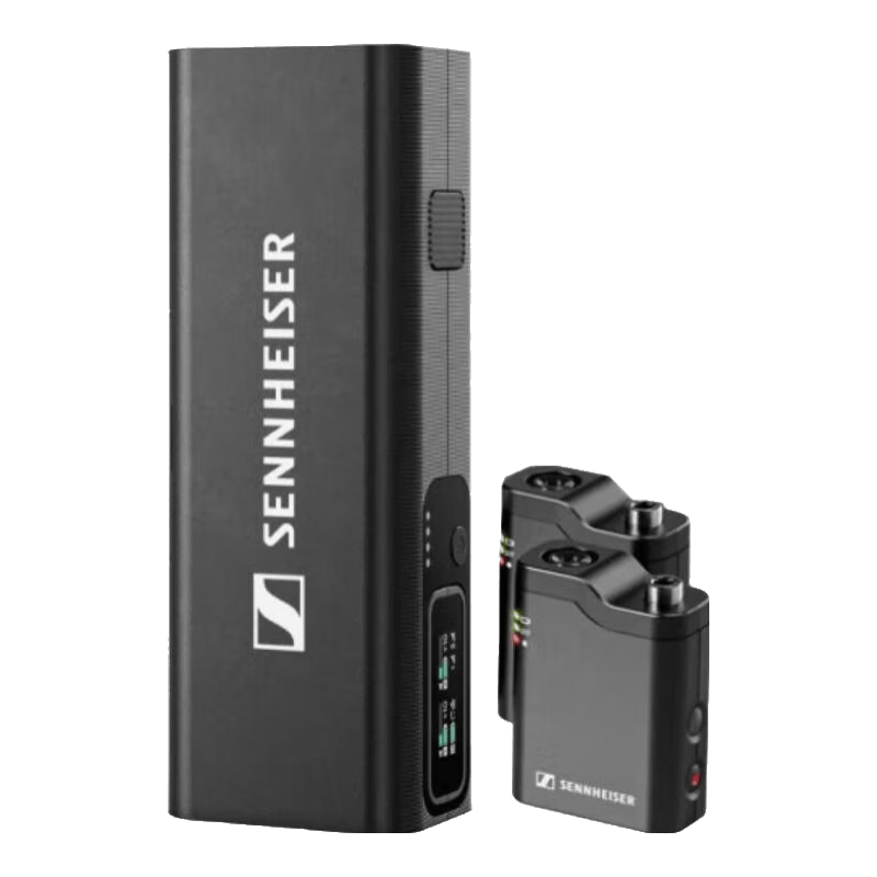 森海塞尔Profile Wireless多功能无线麦克风领夹式专业桌面手持直播采访拍摄双通道录音生日礼物 Profile Wireless领夹麦克风一拖二
