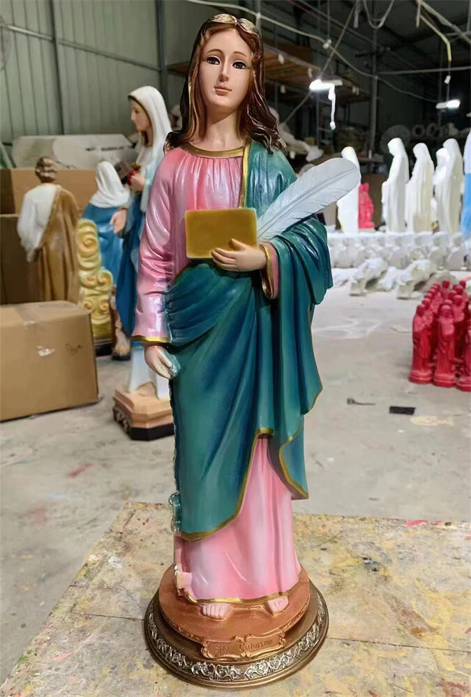 新款44cm菲洛美娜圣女望光人物教堂礼物家庭客厅摆件工艺品40