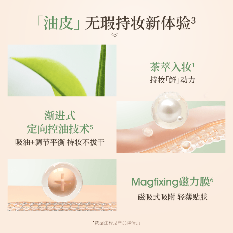 唐魅可（TOM MARK）抹茶气垫油皮哑光雾面遮瑕控油持久服帖不易脱妆 抹茶气垫白皙色574