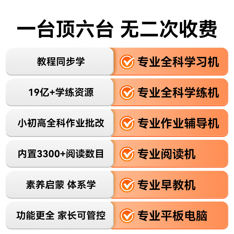 作业帮全国享85折学习机P30 AI家教机T35 幼小启蒙小学初中高中通用一年级到六年级儿童大屏护眼英语 到手价1614P20(6+3/128 128GB