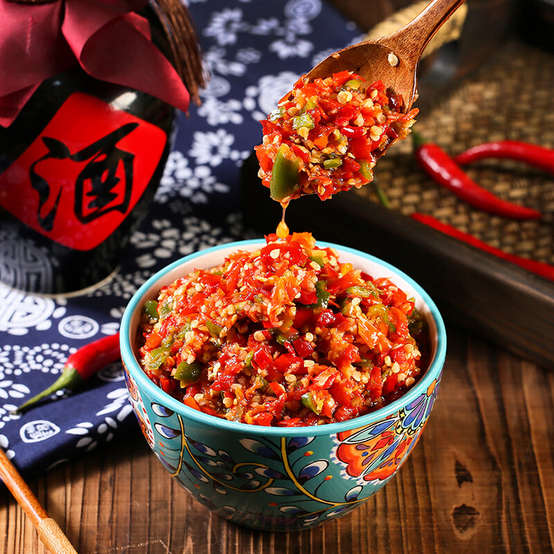 【袋装】双色剁椒500克