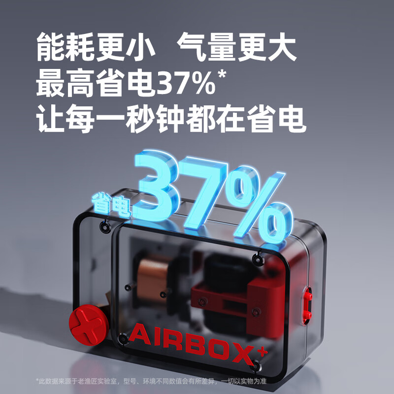 老漁匠鱼缸氧气泵超静音增氧泵小型增氧机家用养鱼充氧打氧机加氧器 【新品超静音·气量加强】灰透款3w单孔裸泵