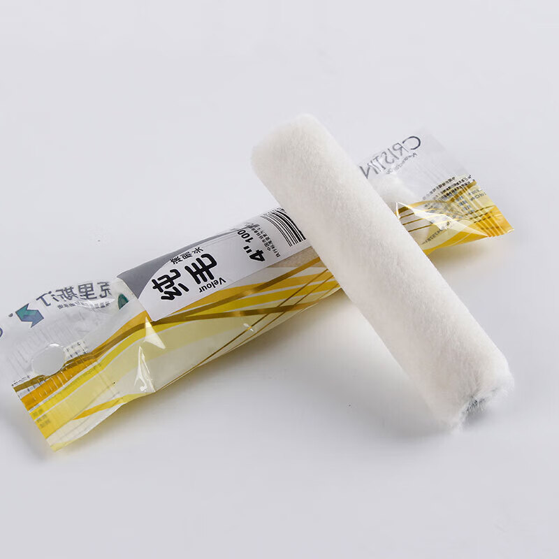 克里斯?。–ristin）克里斯汀純毛小滾筒靈巧型羊毛滾刷頭2英寸4英寸5英寸6英寸黑板漆 羊毛刷頭4英寸10厘米無手柄