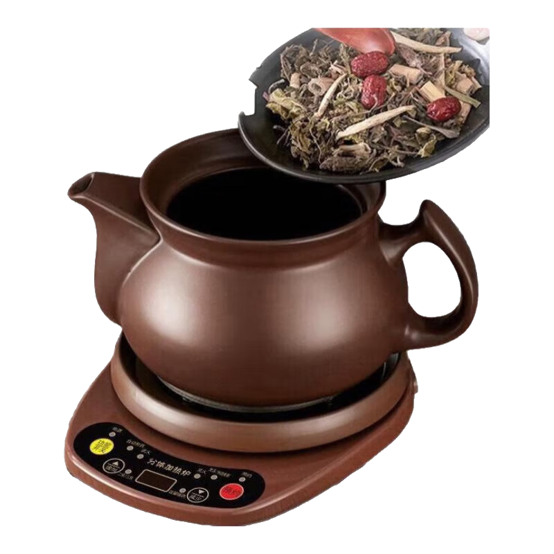 壺福(HF)中藥鍋煎藥壺全自動(dòng)熬藥鍋中藥養生壺家用中藥壺陶瓷中藥煲熬中藥罐煎藥機中醫電砂鍋熬藥壺電煎壺 超大容量 10L 壺A(C內無(wú)釉)+赤底座A