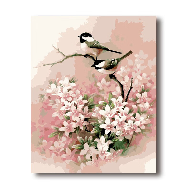 史历克 数字油画diy 中式花鸟风景填色画现代简约减压手工上色画 fz