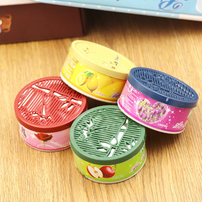 空气清新剂汽车卧室厕所除臭去异味固体香膏 1盒 香味随机发