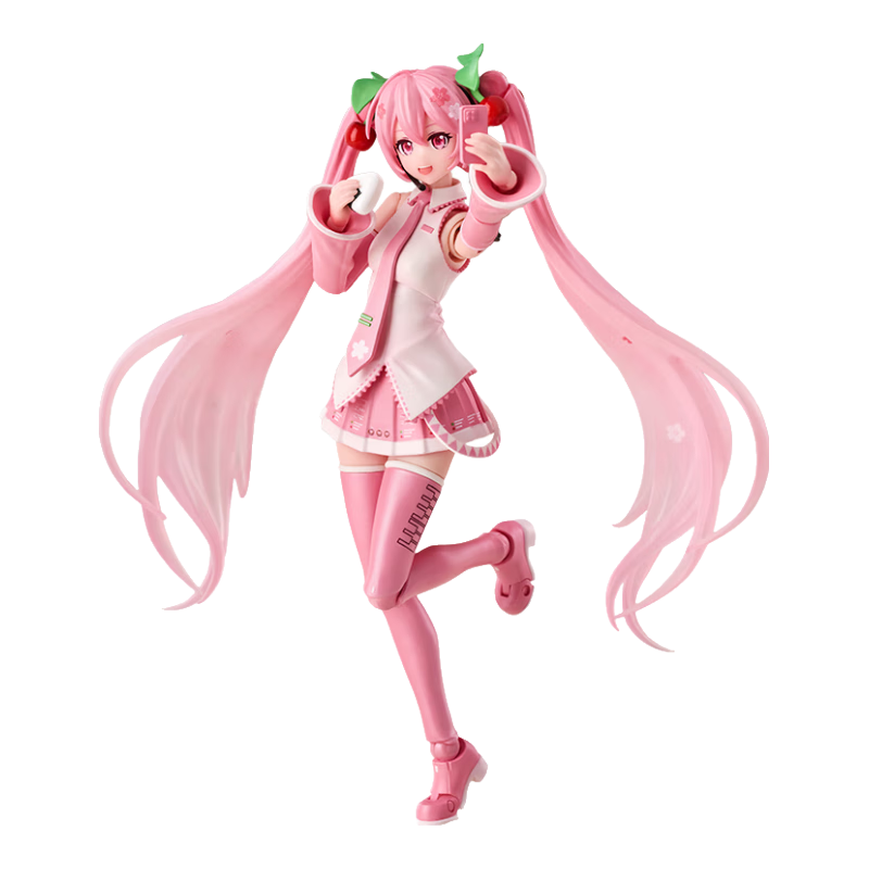 布鲁可积木人樱花未来初音奇迹版  手办潮玩具女生礼物拼装模型