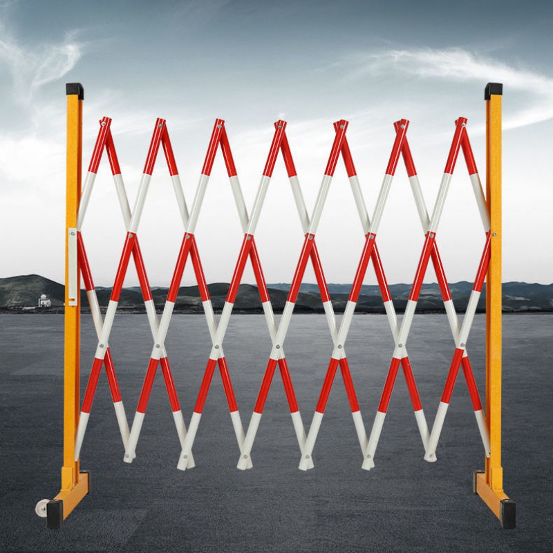 防护栏玻璃钢伸缩围栏电力安全护栏围栏可移动折叠栅栏幼儿园栏推拉