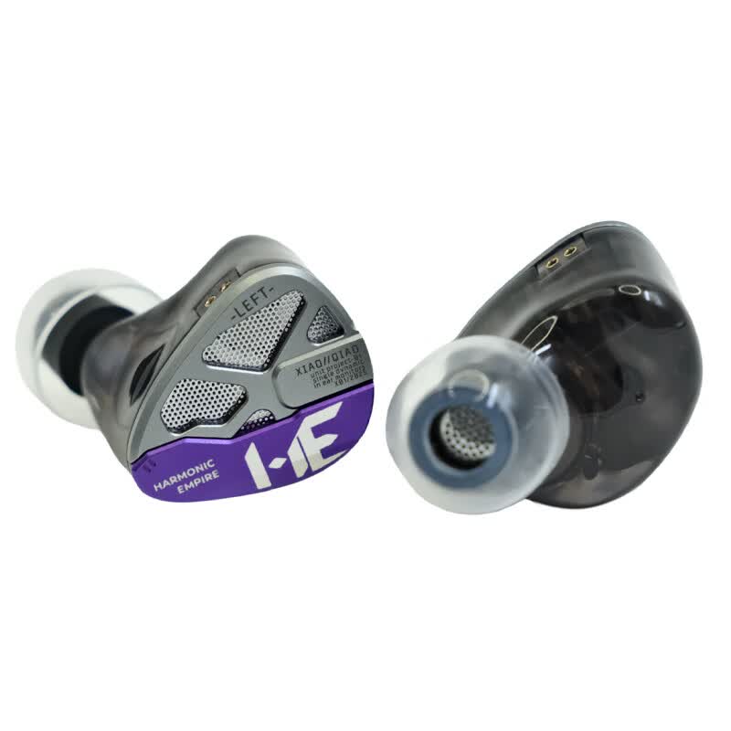 唐族小乔入耳式单动圈耳机 HIFI耳机 监听耳机 有线耳机 半开放腔体设计 紫色【4.4mm】
