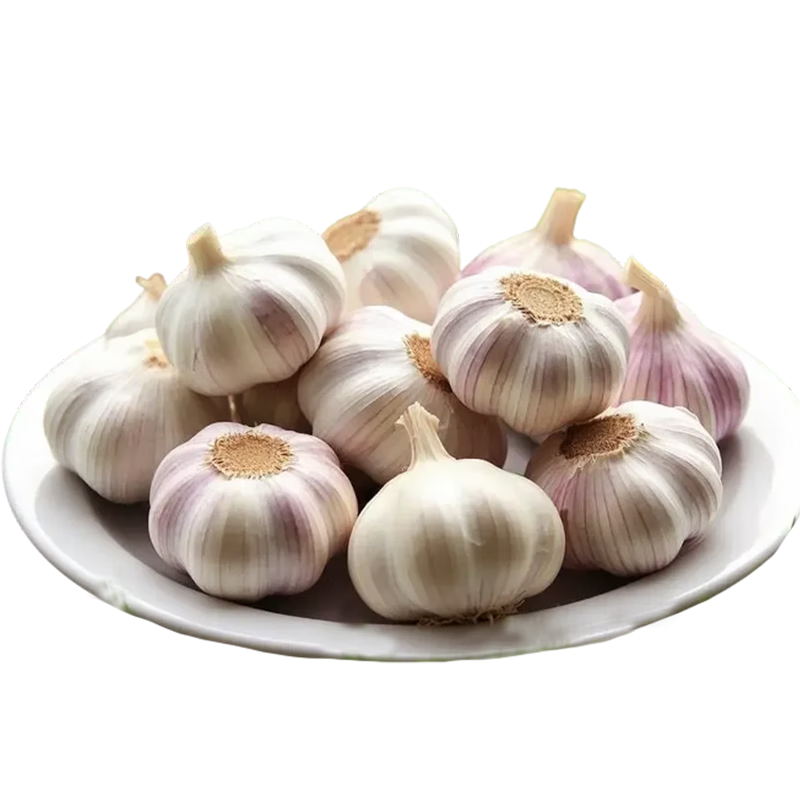 金乡大蒜【原产地直销】山东金乡干蒜大蒜头紫白皮蒜批发自种蒜瓣2025新蒜 净重3斤 优选中果 ≥45mm