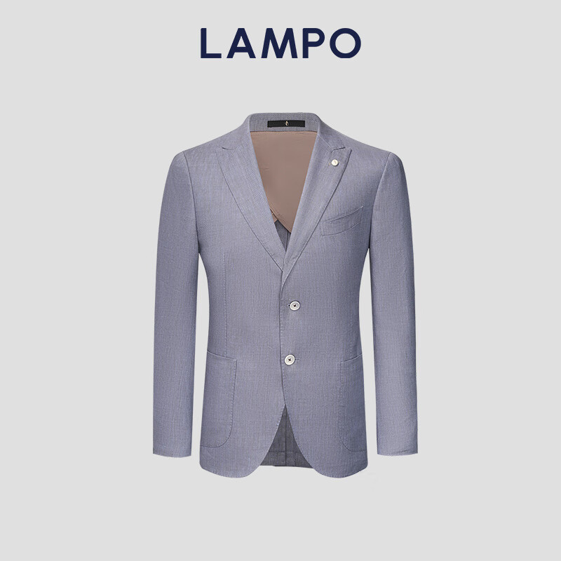 藍豹意大利LAMPO/藍豹男士單西服自然彈西裝外套 紫色 46