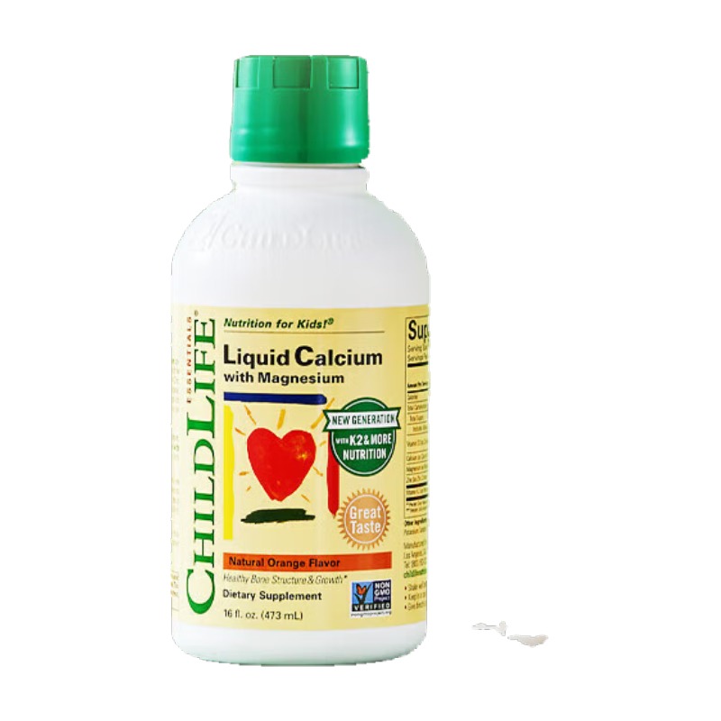 ChildLifeͯ��ʱ��  ��þп���ƿ473ml��ͯҺ��� Ӥ�׶�ͯ���Ʋ�п��� ������K2����þп*1ƿ-����