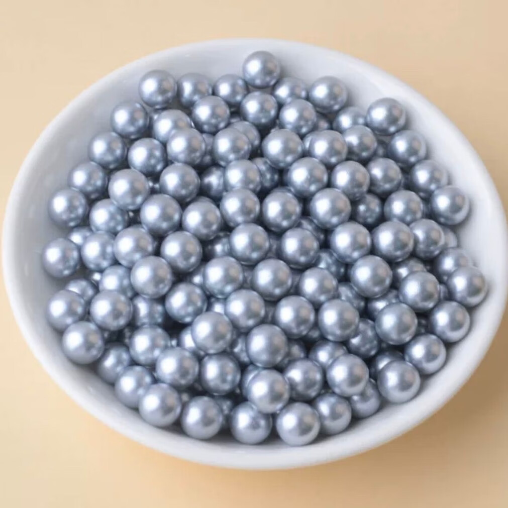 新品彩色ABS珍珠双色仿珍珠子diy衣服钉珍珠散珠婚庆手工圆珠装饰 咖啡色无孔abs珍珠10毫米一包1000颗