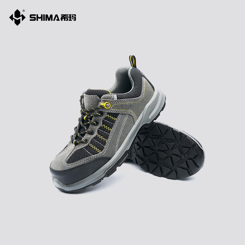 希玛劳保鞋男士夏天防砸防刺穿静电鞋绝缘鞋安全鞋户外工地鞋工作鞋 灰色(电绝缘) 42