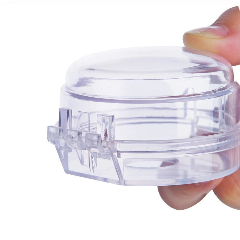 德国品质煤气灶开关保护罩家用燃气灶子旋钮防污 2个-透明色