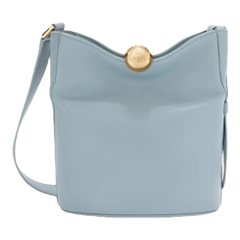 芙拉（FURLA）【女神節(jié)禮物】SFERA SOFT牛皮迷你女士時(shí)尚休閑單肩斜挎包水桶包 卷云藍(lán)