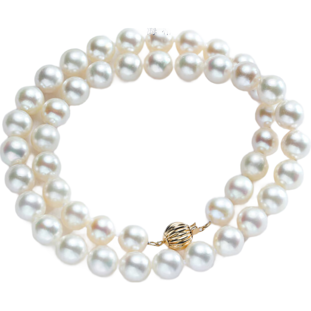 海蒂8.5-9mmAkoya海水珍珠項(xiàng)鏈女14K金送媽媽禮物 配證書