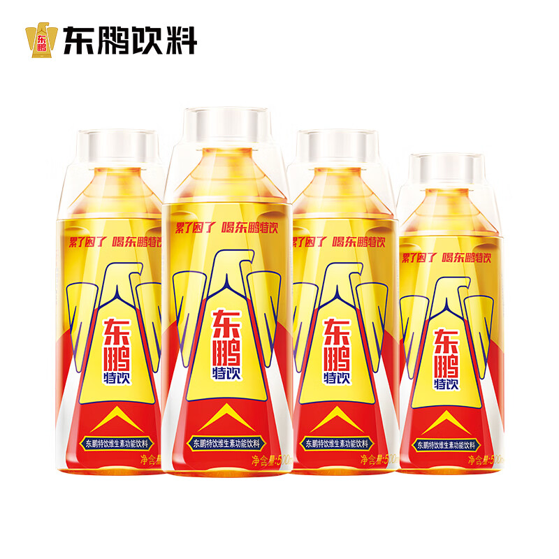 東鵬特飲維生素功能性飲料大瓶整箱?；撬崮芰靠蛊陲嬈?500ml*4瓶
