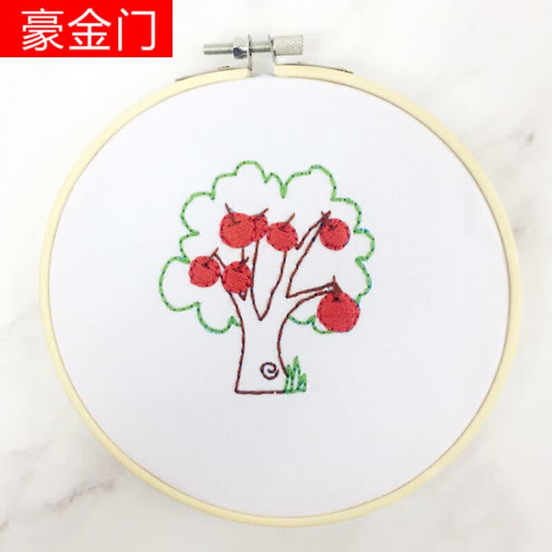 百圣牛动物儿童手工课刺绣材料包幼儿园大班小学生初学简单锻炼弱视