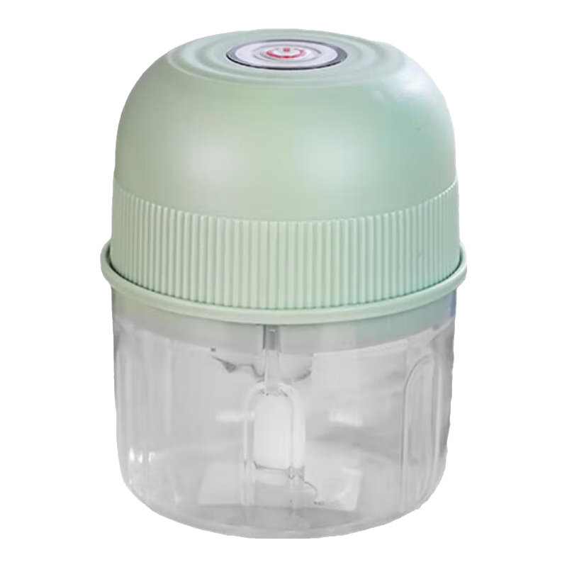 绞蒜器电动蒜泥捣碎器电动拉蒜器搅碎器葱姜蒜粉碎器打蒜末神器多功能小型家用料理绞肉机 加强电机 0.26L 2页刀塑料杯（颜色随机）