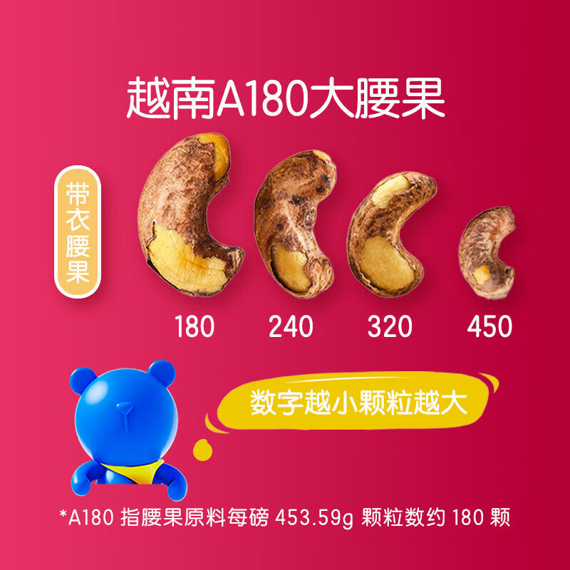 麦臻选紫衣腰果 750g