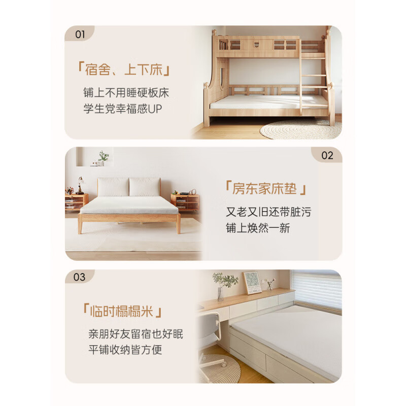 舒達（serta）/ 考拉系列學(xué)生宿舍出租房高回彈海綿床墊 考拉款[5cm|軟硬適中|針織面料| 900mm*1900mm