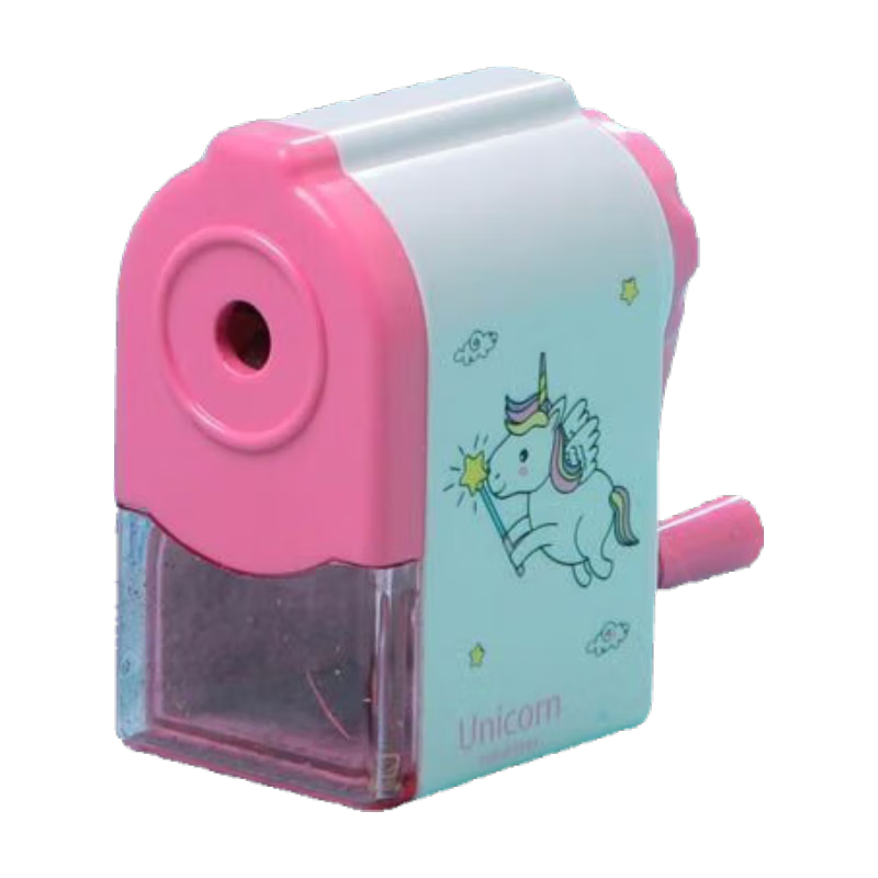 自动进铅卷笔刀手摇铅笔削笔器手动转笔刀小学生用全自动儿童刨笔刀削笔器 1个蓝色