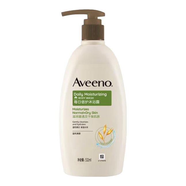 ���ڲ�������Ωŵ��Aveeno����άŵ������ԡ¶ �º�������������ˮ��ʪ����(������)532ml 79Ԫ